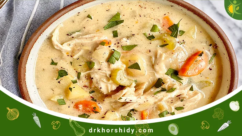 سوپ مرغ و سیبزمینی