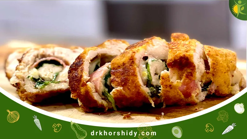 رول مرغ و اسفناج