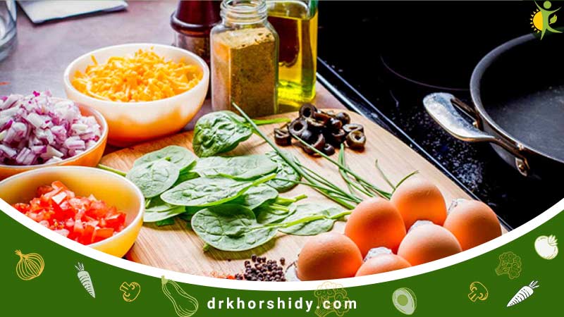 مواد غذایی مورد نیاز برای پخت غذای کتوژنیک ایرانی ساده