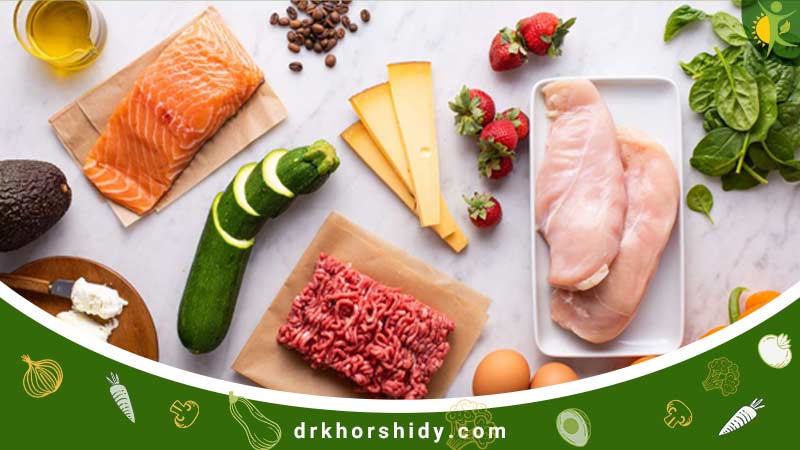 چند مواد اولیه برای پخت غذای کتوژنیک ایرانی ساده