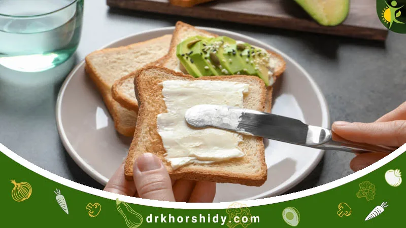 مصرف مارگارین با نان تست